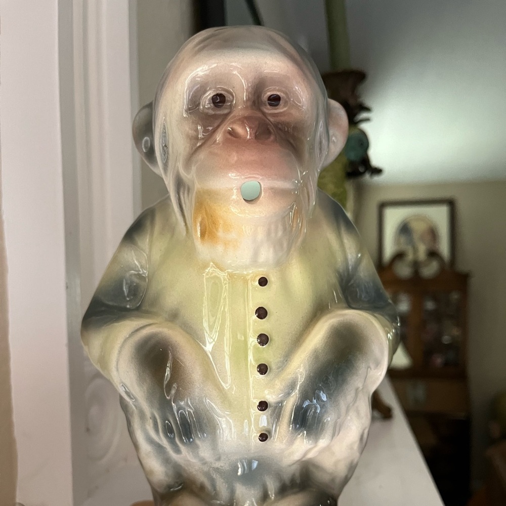 St. Clement Monkey Pitcher , Majolica (France)